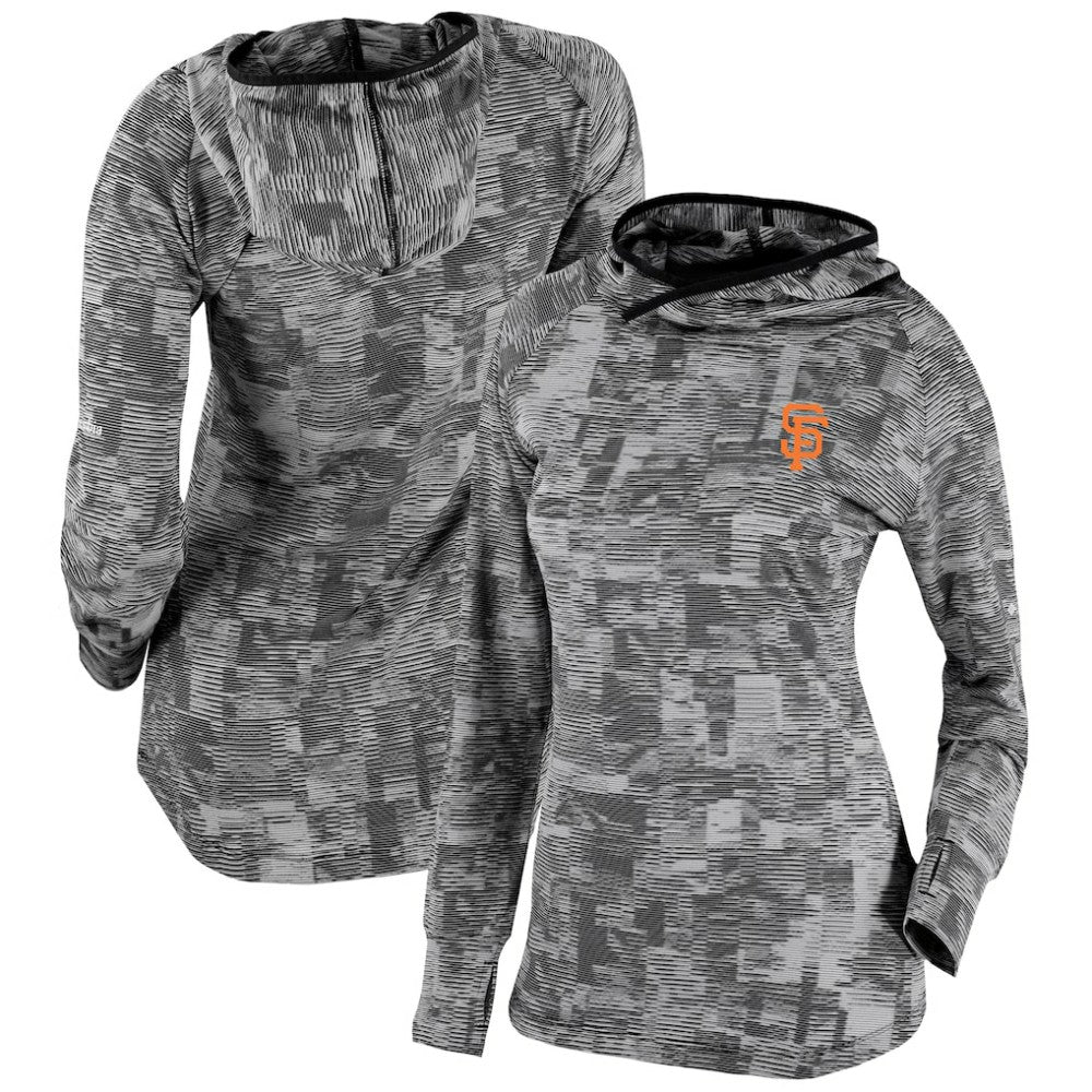 San Francisco Giants Columbia Women's Omni-Wick Sunday Ball Pullover Hoodie - Black - Columbia on Sale