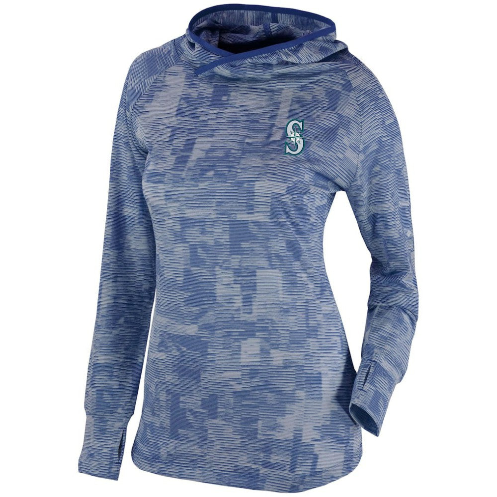 Seattle Mariners Columbia Women's Omni-Wick Sunday Ball Pullover Hoodie - Navy - Columbia Sale