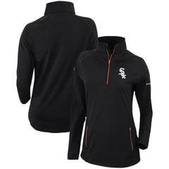 Chicago White Sox Columbia Women's Omni-Wick Outward Nine Quarter-Zip Pullover Top - Black - Columbia Discount