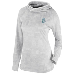 Seattle Mariners Columbia Women's Omni-Wick Sunday Ball Pullover Hoodie - White - Columbia on Sale