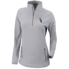 Chicago White Sox Columbia Women's Omni-Wick Outward Nine Quarter-Zip Pullover Top - Gray - Columbia Discount