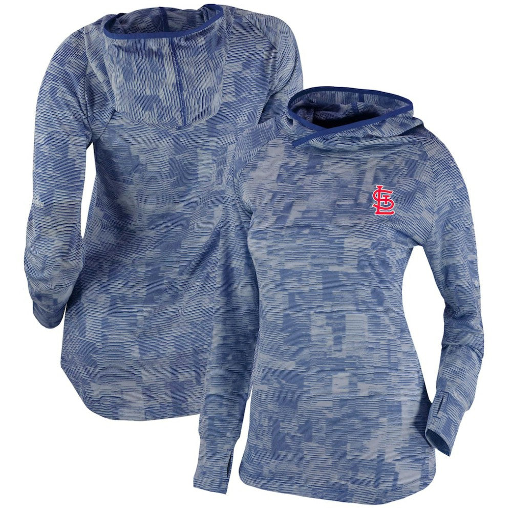 St. Louis Cardinals Columbia Women's Omni-Wick Sunday Ball Pullover Hoodie - Navy - Columbia Sale