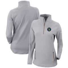 Milwaukee Brewers Columbia Women's Omni-Wick Outward Nine Quarter-Zip Pullover Top - Gray - Columbia Lifestyle
