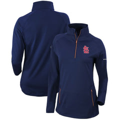 St. Louis Cardinals Columbia Women's Omni-Wick Outward Nine Quarter-Zip Pullover Top - Navy - Columbia on Sale
