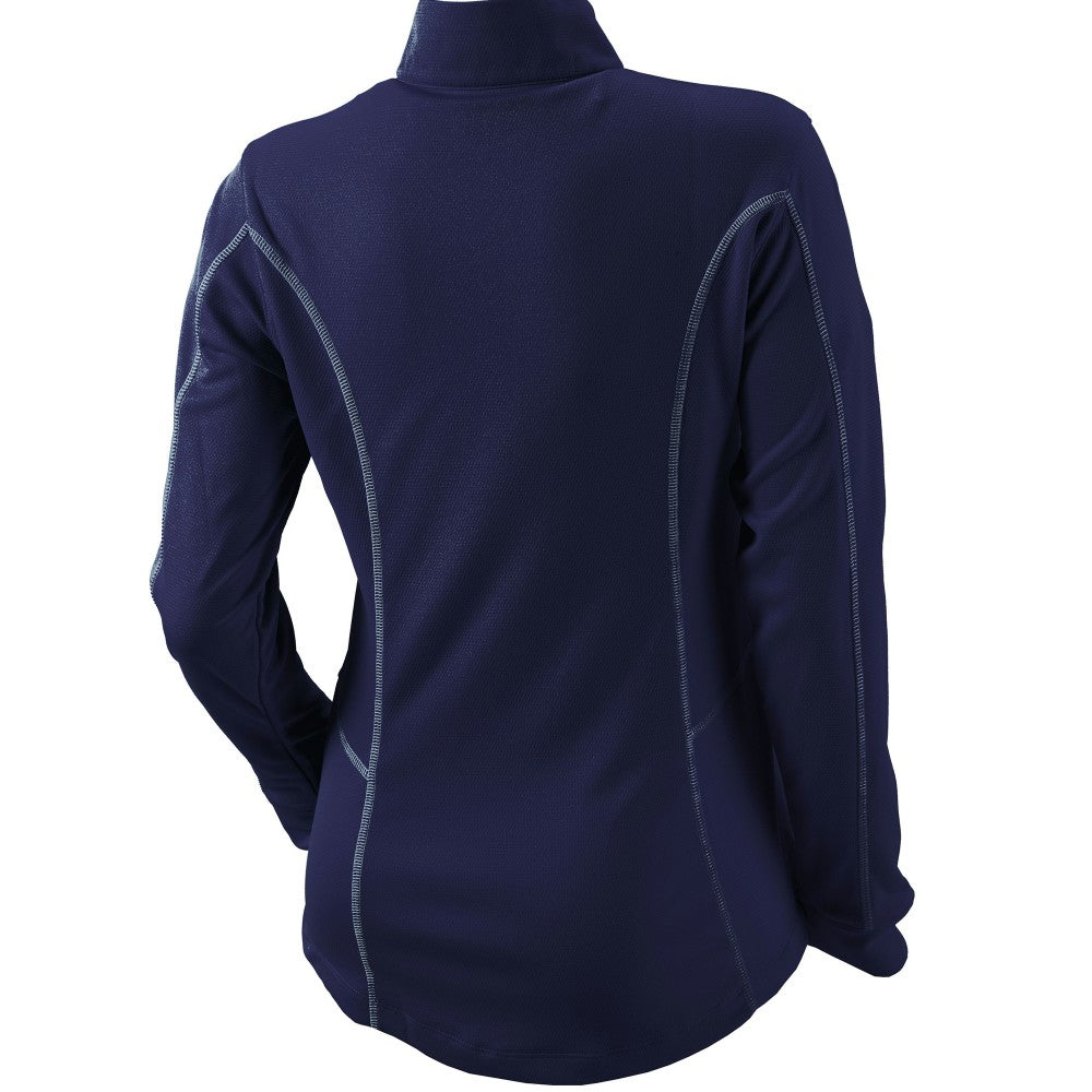 Cleveland Guardians Columbia Women's Omni-Wick Shotgun Quarter-Zip Pullover Top - Navy - Columbia Lifestyle