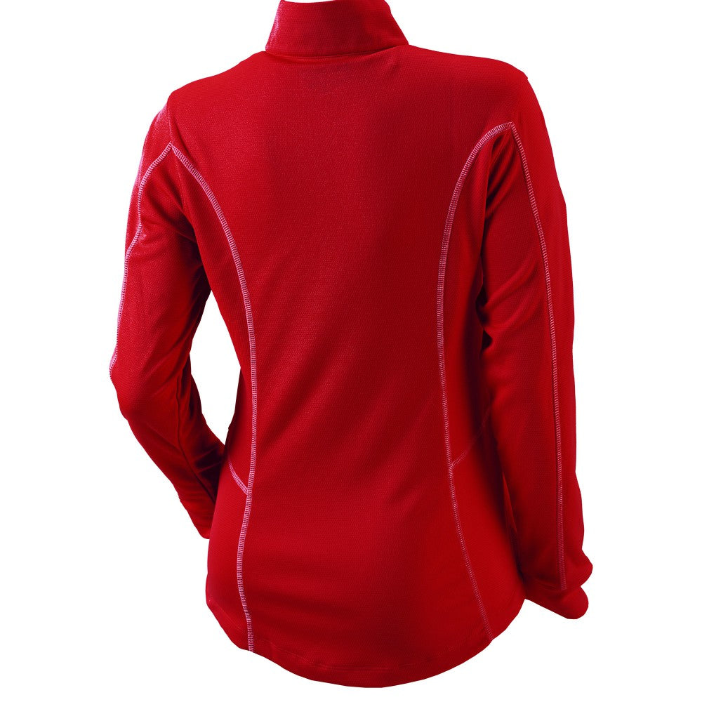 Cleveland Guardians Columbia Women's Omni-Wick Shotgun Quarter-Zip Pullover Top - Red - Columbia Discount