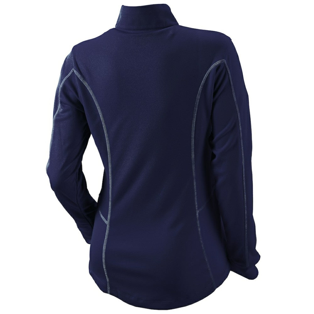 Milwaukee Brewers Columbia Women's Omni-Wick Shotgun Quarter-Zip Pullover Top - Navy - Columbia Lifestyle