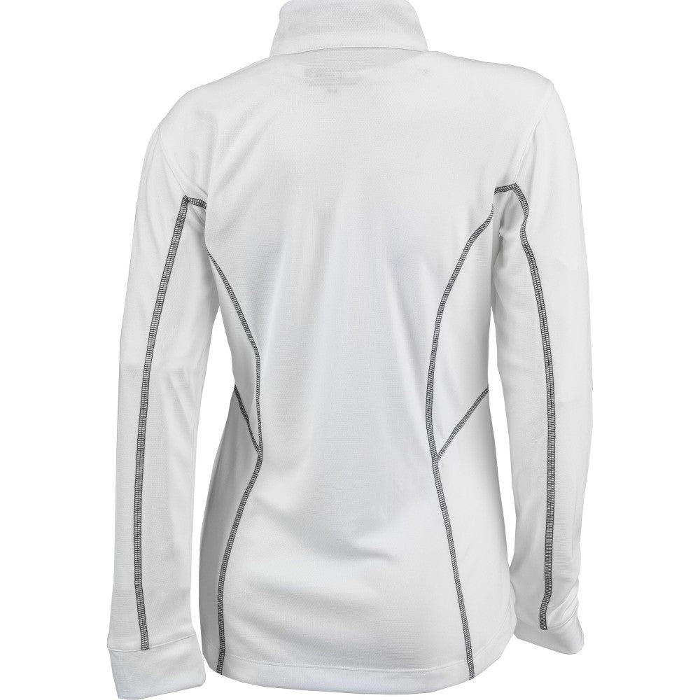 New York Mets Columbia Women's Omni-Wick Shotgun Quarter-Zip Pullover Top - White - Columbia on Sale