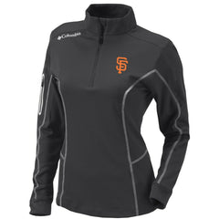 San Francisco Giants Columbia Women's Omni-Wick Shotgun Quarter-Zip Pullover Top - Charcoal - Columbia Online