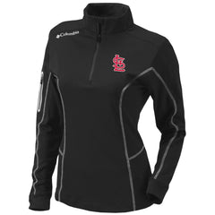 St. Louis Cardinals Columbia Women's Omni-Wick Shotgun Quarter-Zip Pullover Top - Black - Columbia Online