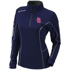 St. Louis Cardinals Columbia Women's Omni-Wick Shotgun Quarter-Zip Pullover Top - Navy - Columbia Sale