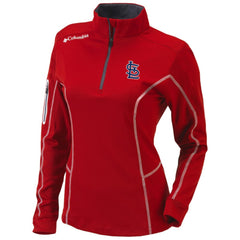 St. Louis Cardinals Columbia Women's Omni-Wick Shotgun Quarter-Zip Pullover Top - Red - Columbia on Sale