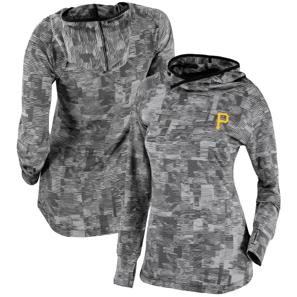 Pittsburgh Pirates Columbia Women's Omni-Wick Sunday Ball Pullover Hoodie - Black - Columbia Discount