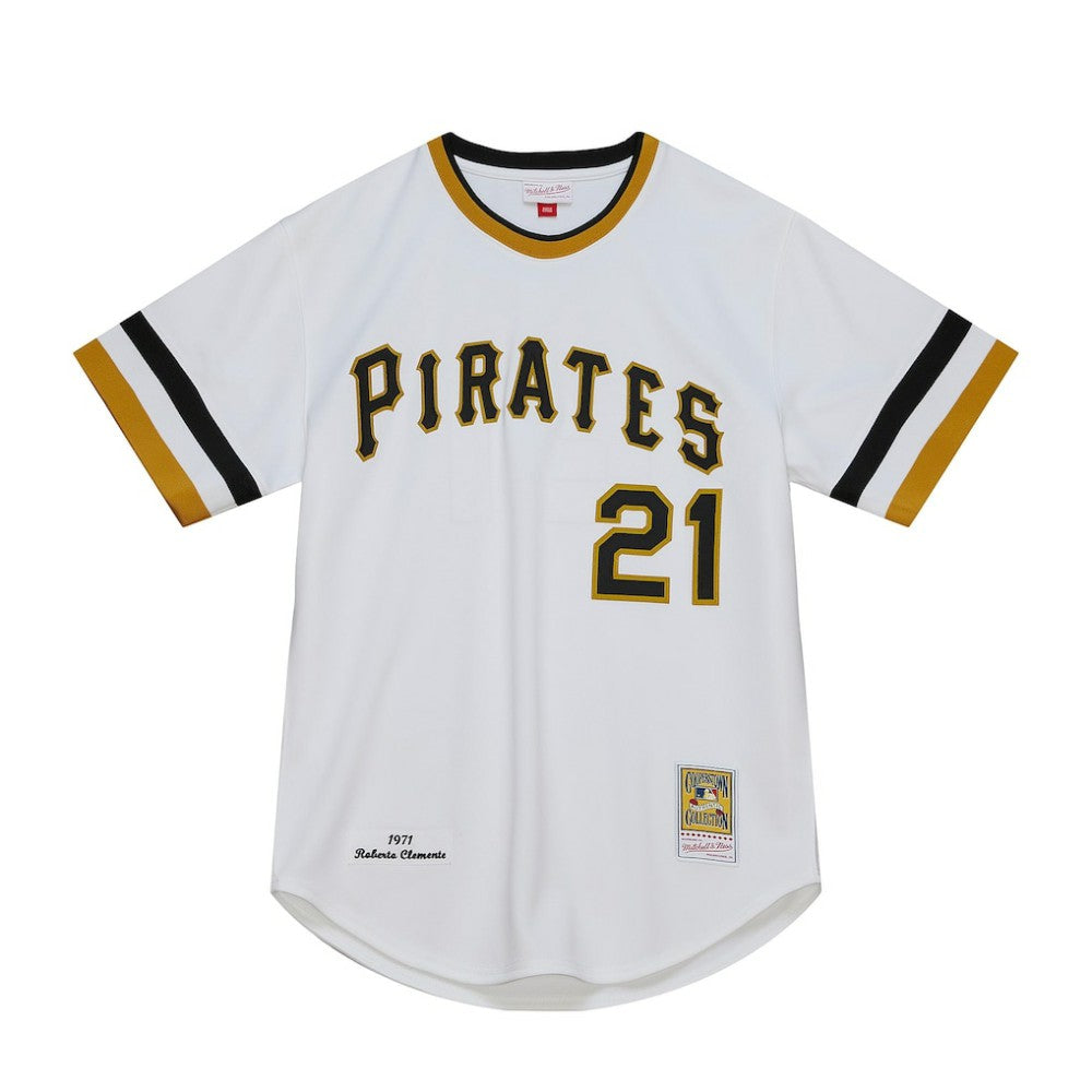 Roberto Clemente Pittsburgh Pirates Mitchell & Ness Cooperstown Collection Authentic Jersey - White - Mitchell & Ness Sale