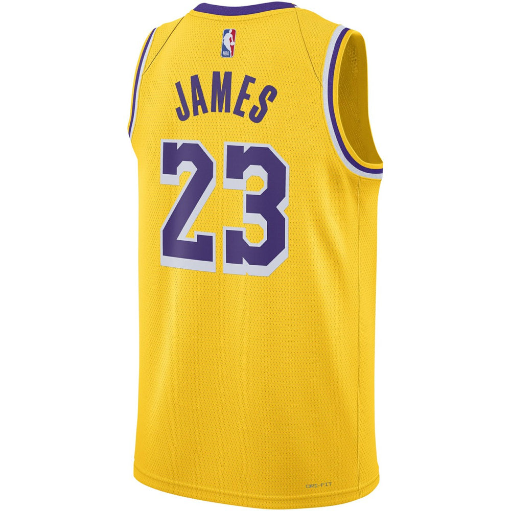 LeBron James Los Angeles Lakers Unisex Swingman Jersey Icon Edition Gold | Nike online