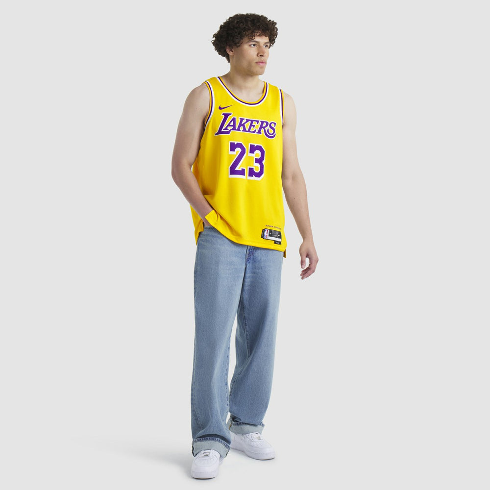 LeBron James Los Angeles Lakers Unisex Swingman Jersey Icon Edition Gold | Nike online