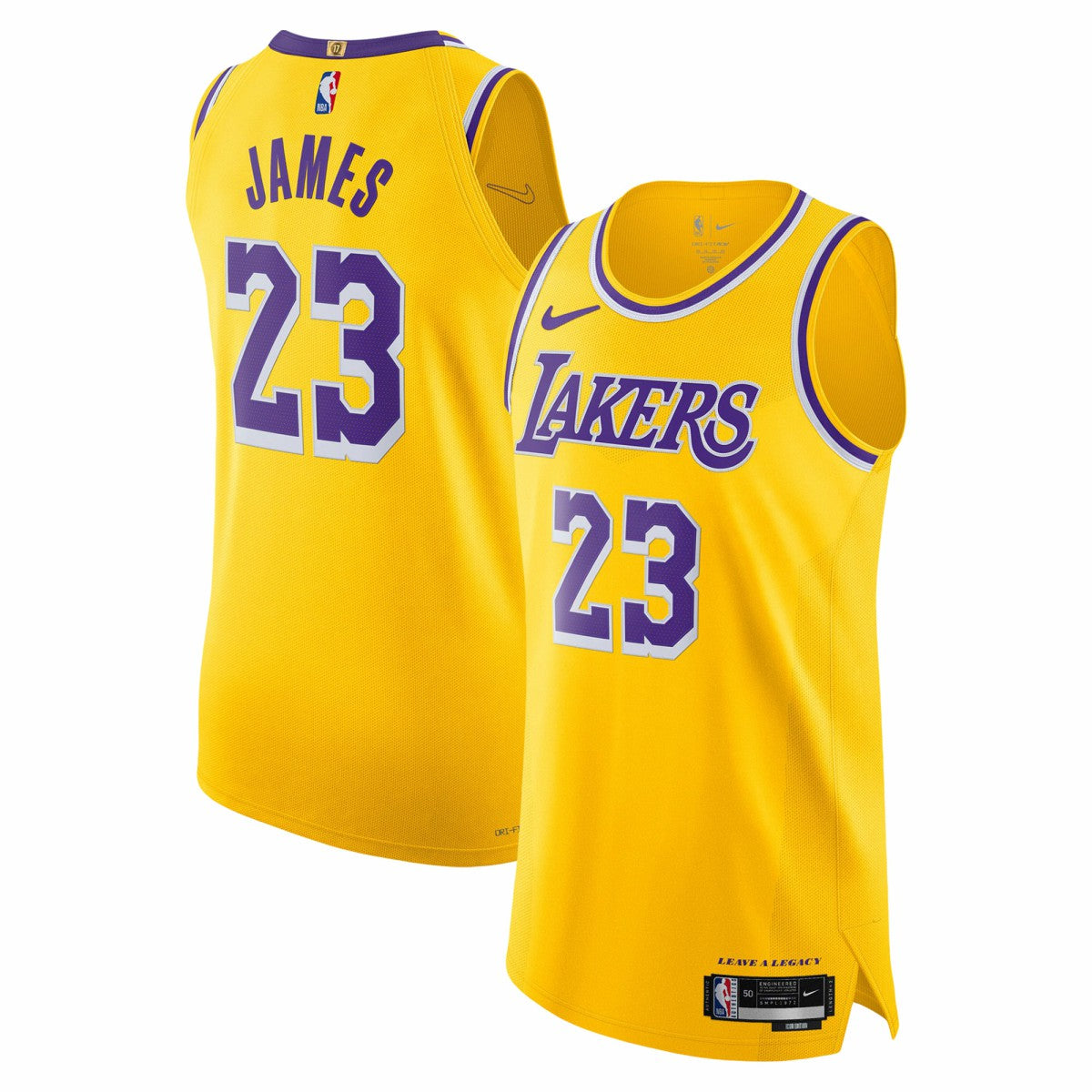 LeBron James Los Angeles Lakers Authentic Jersey Icon Edition Gold | Nike Lifestyle