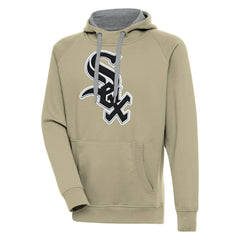 Chicago White Sox Antigua Victory Pullover Hoodie - Khaki - MLB Discount
