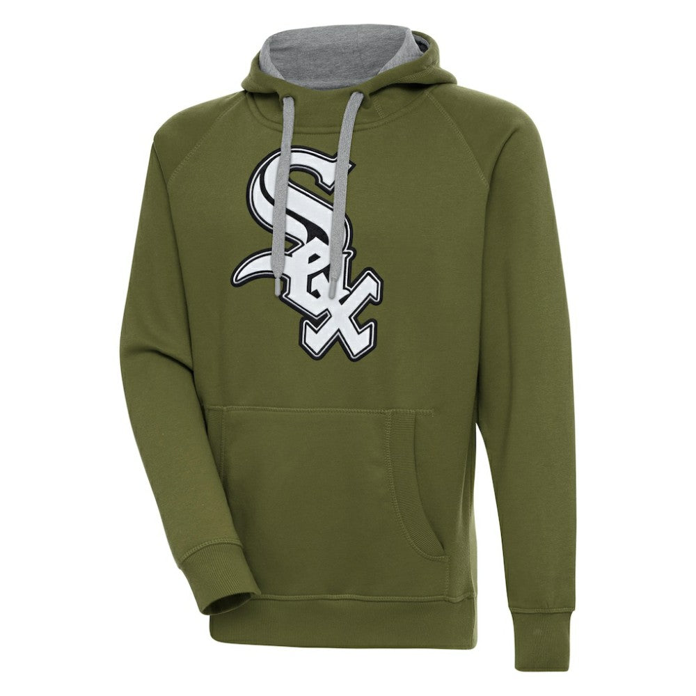 Chicago White Sox Antigua Victory Pullover Hoodie - Olive - MLB Sale