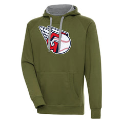 Cleveland Guardians Antigua Victory Pullover Hoodie - Olive - MLB Online
