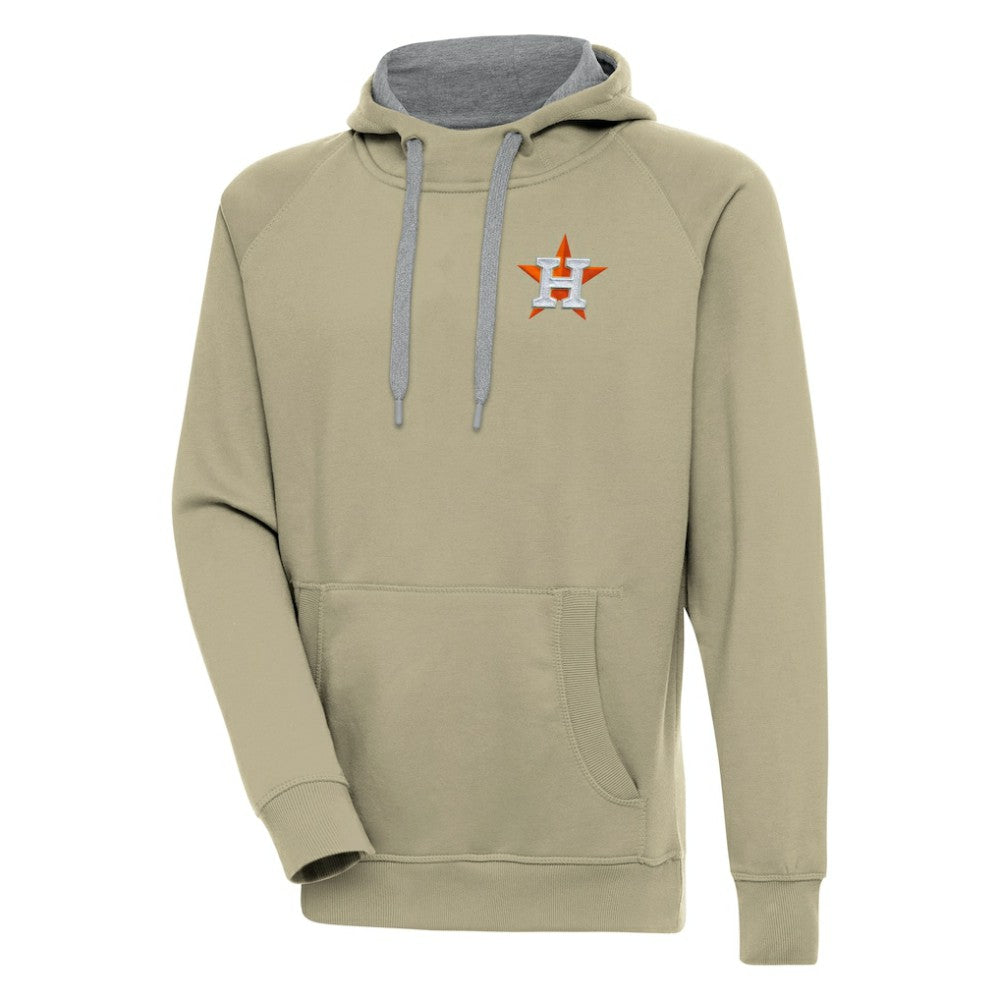 Houston Astros Antigua Victory Pullover Hoodie - Khaki - MLB Discount