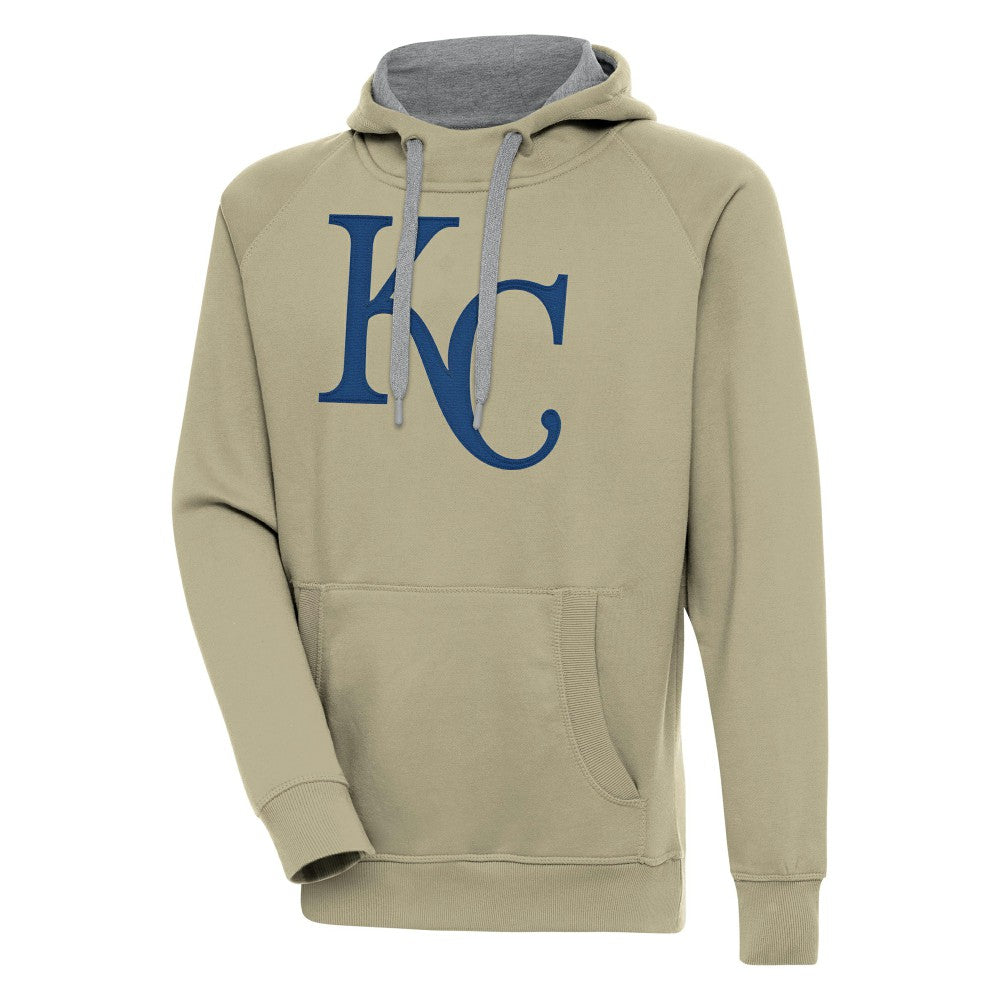 Kansas City Royals Antigua Victory Pullover Hoodie - Khaki - MLB on Sale