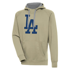 Los Angeles Dodgers Antigua Victory Pullover Hoodie - Khaki - MLB Online