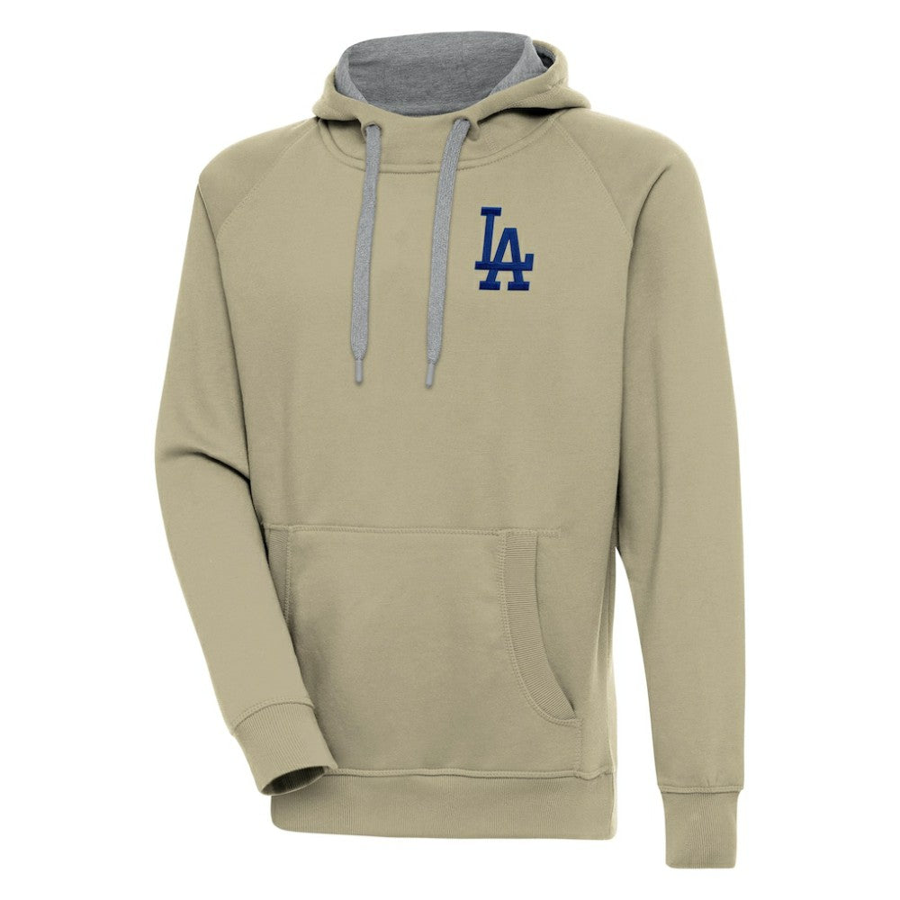 Los Angeles Dodgers Antigua Victory Pullover Hoodie - Khaki - MLB on Sale