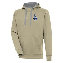 Los Angeles Dodgers Antigua Victory Pullover Hoodie - Khaki - MLB on Sale