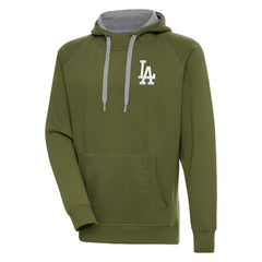 Los Angeles Dodgers Antigua Victory Pullover Hoodie - Olive - MLB Online