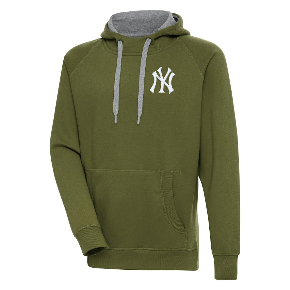 New York Yankees Antigua Victory Pullover Hoodie - Olive - MLB Online
