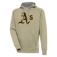 Athletics Antigua Victory Pullover Hoodie - Khaki - MLB Online