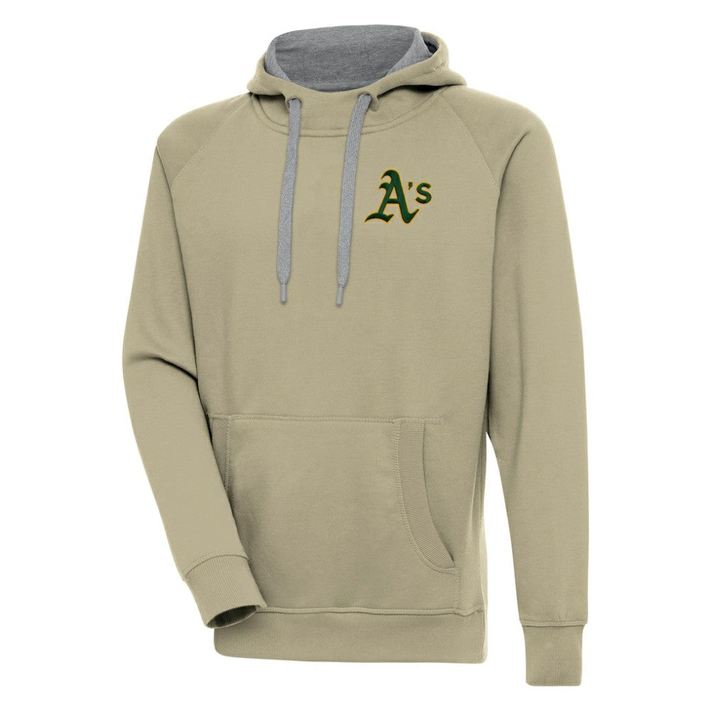 Athletics Antigua Victory Pullover Hoodie - Khaki - MLB Sale
