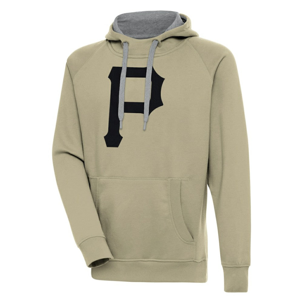 Pittsburgh Pirates Antigua Victory Pullover Hoodie - Khaki - MLB Online
