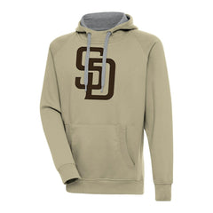 San Diego Padres Antigua Victory Pullover Hoodie - Khaki - MLB Online