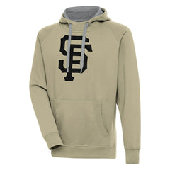 San Francisco Giants Antigua Victory Pullover Hoodie - Khaki - MLB Lifestyle