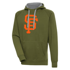 San Francisco Giants Antigua Victory Pullover Hoodie - Olive - MLB Sale