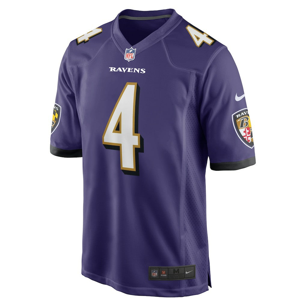 Nike Zay Flowers Baltimore Ravens Game Jersey Purple