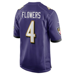 Nike Zay Flowers Baltimore Ravens Game Jersey Purple