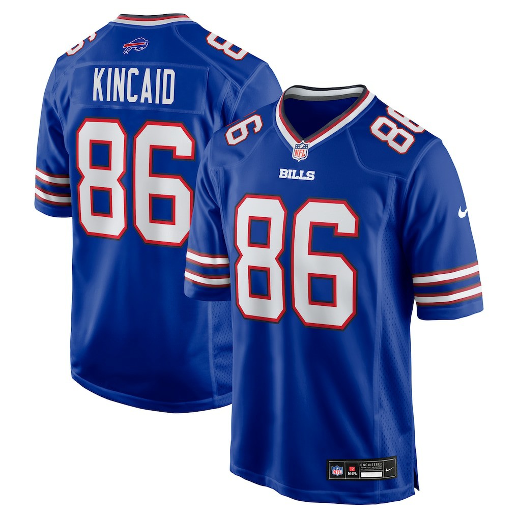 Nike Dalton Kincaid Buffalo Bills Game Jersey Royal