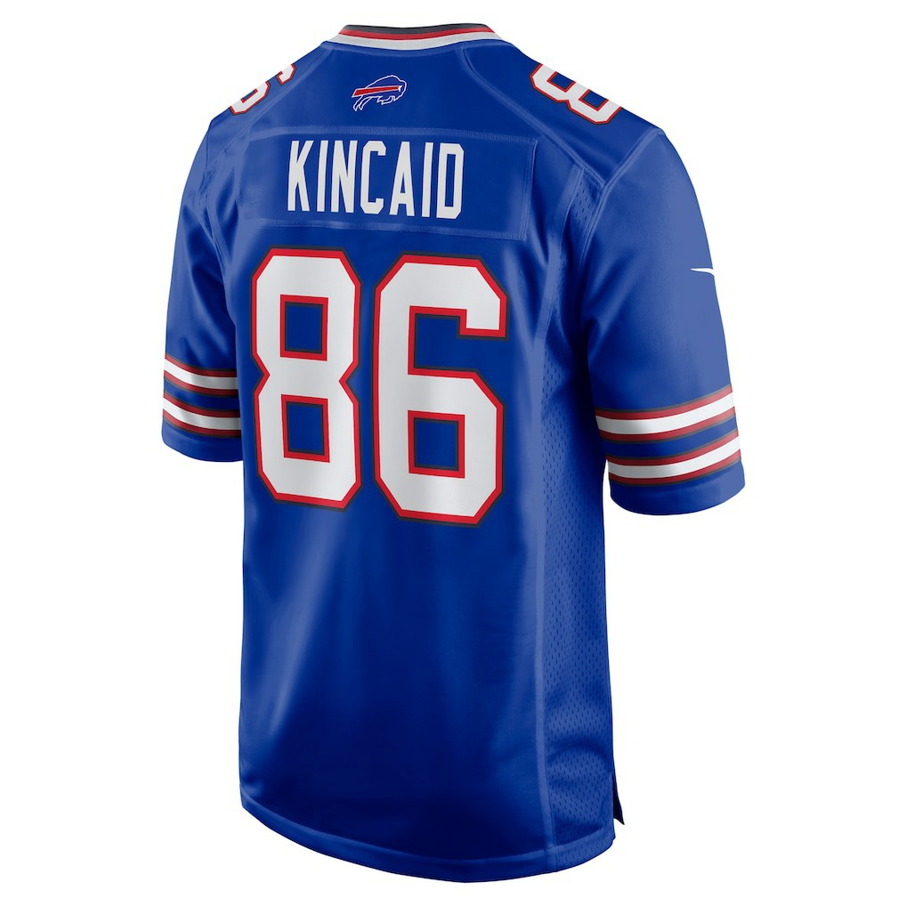Nike Dalton Kincaid Buffalo Bills Game Jersey Royal