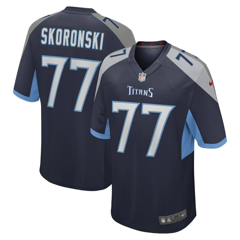 Nike Peter Skoronski Tennessee Titans Game Jersey Navy