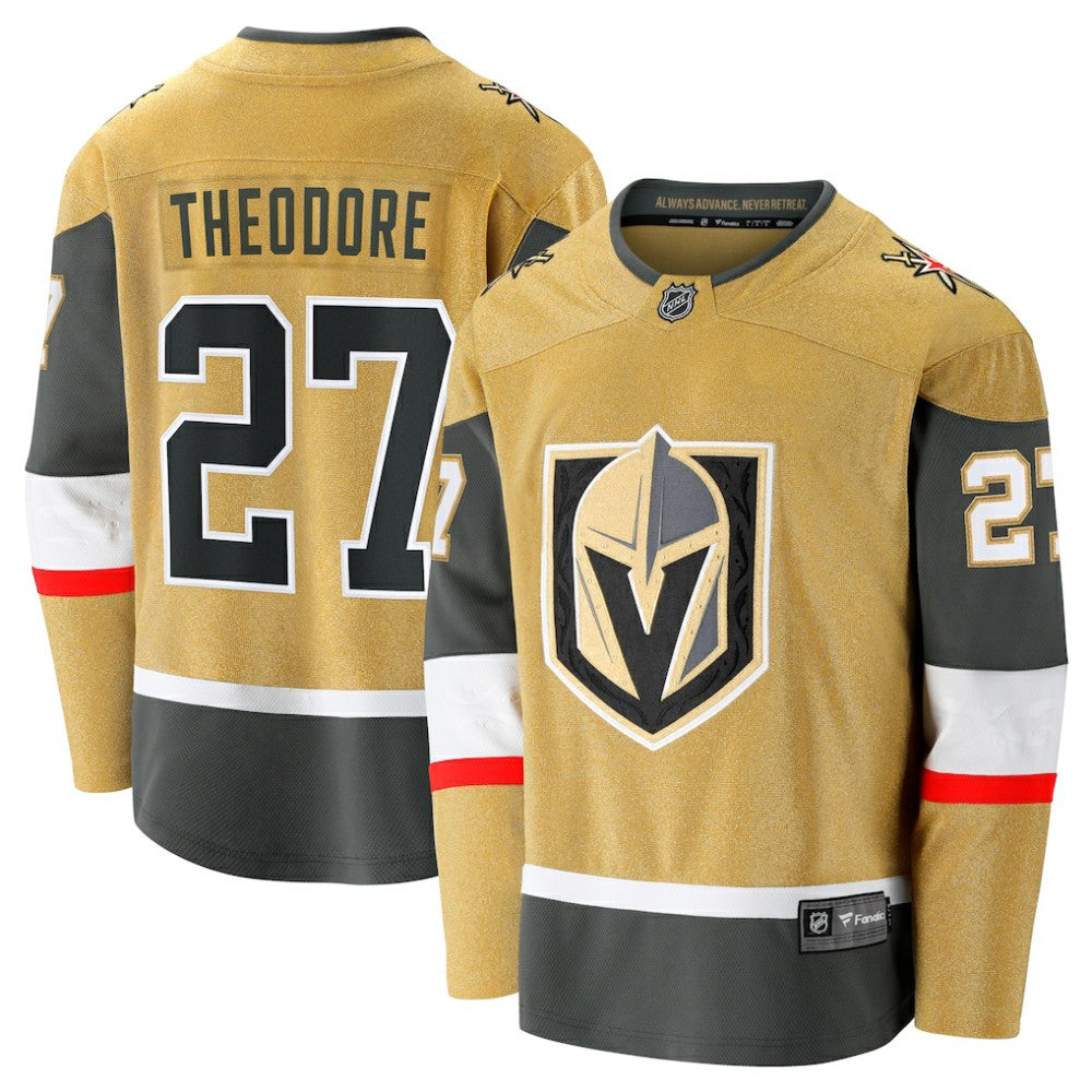 Shea Theodore Vegas Golden Knights Fanatics Home Breakaway Jersey - Gold - NHL 200041658