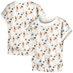 Houston Astros Lusso Women's Madge Dolman Tri-Blend T-Shirt - White - MLB Lifestyle