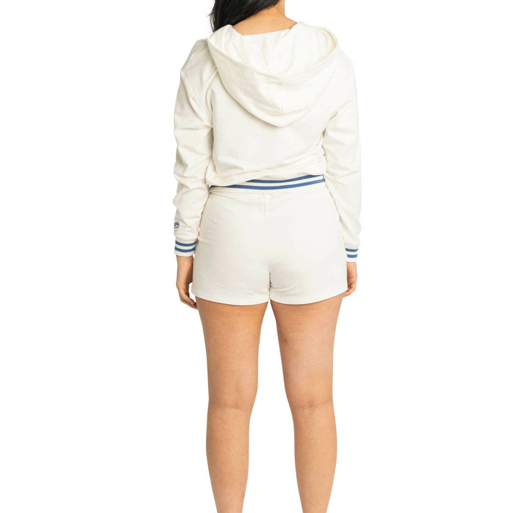 Los Angeles Dodgers Lusso Women's Maeg Tri-Blend Pocket Shorts - White - MLB Online