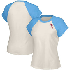 St. Louis Cardinals Lusso Women's Nikki Raglan T-Shirt - White - MLB on Sale