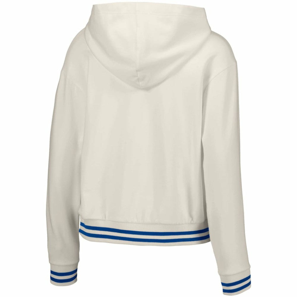 Houston Astros Lusso Women's Magnolia Tri-Blend Quarter-Zip Hoodie - White - MLB Discount