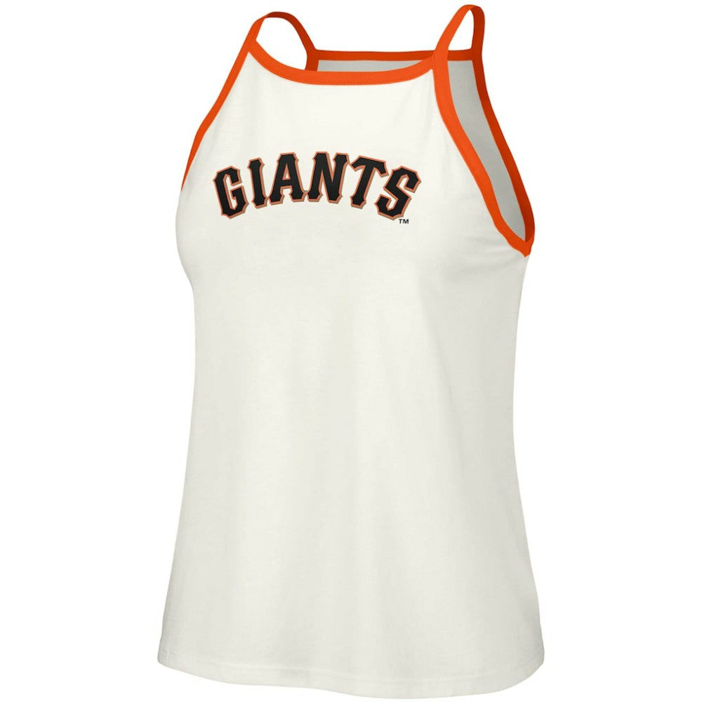 San Francisco Giants Lusso Women's Nadine Halter Tank Top - White - MLB Online