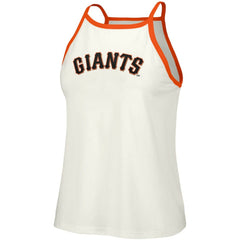 San Francisco Giants Lusso Women's Nadine Halter Tank Top - White - MLB Online