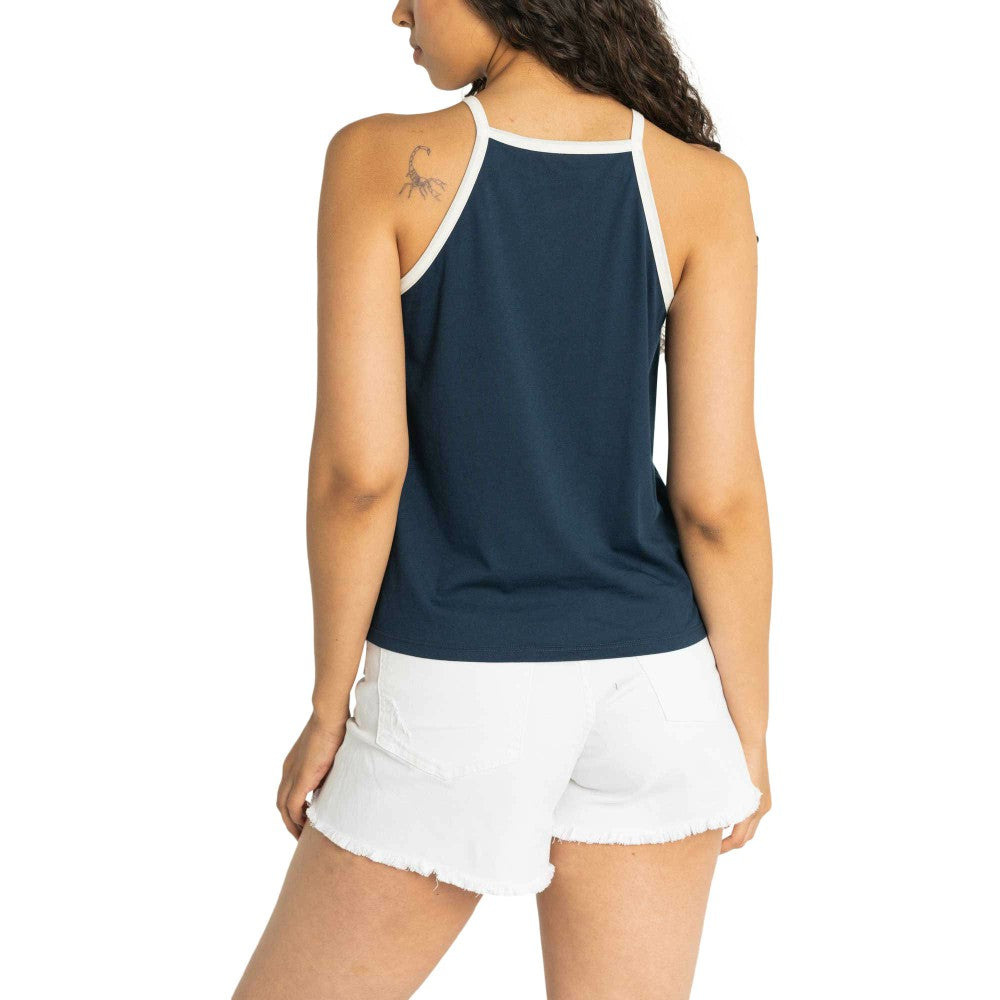Houston Astros Lusso Women's Nadine Halter Tank Top - Navy - MLB Discount